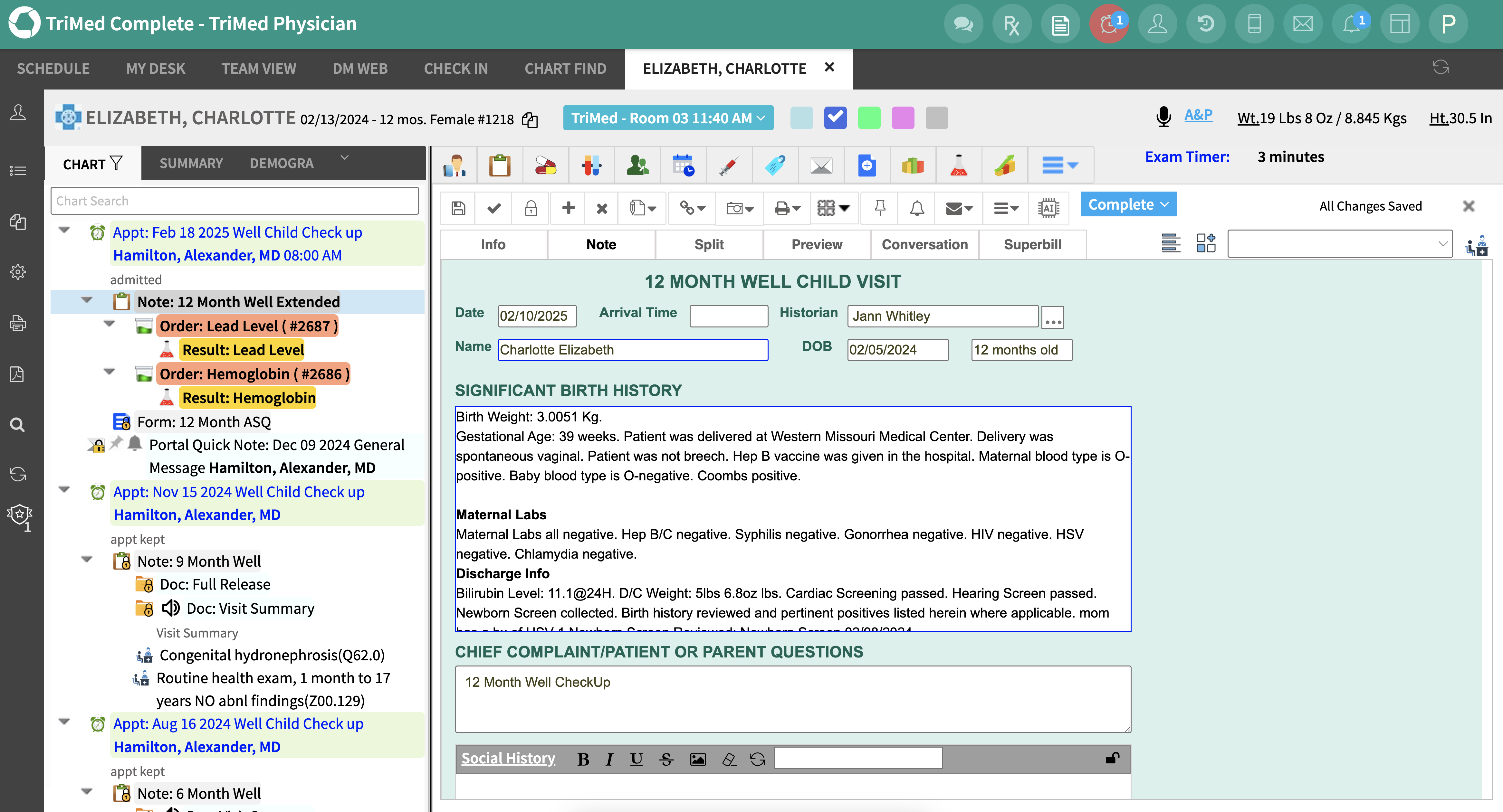 screenshot of TriMed Complete